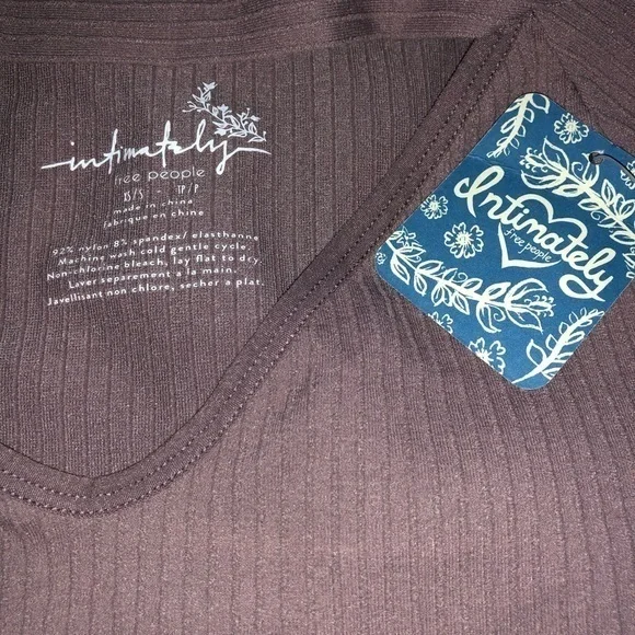 Free People Find‎ Me Ribbed Long Sleeve Top Small - Picture 4 of 4